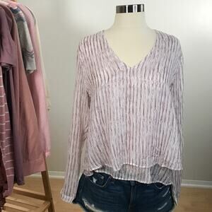 Cloth & Stone • Layered Line Dot Blouse